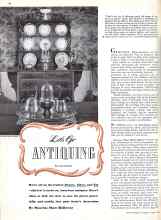 Better Homes & Gardens April 1942 Magazine Article: Let's Go ANTIQUING