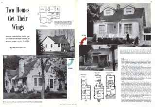 Better Homes & Gardens April 1942 Magazine Article: Two Homes Get Their Wings