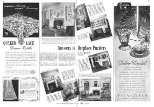 Better Homes & Gardens April 1942 Magazine Article: Answers to Fireplace Puzzlers