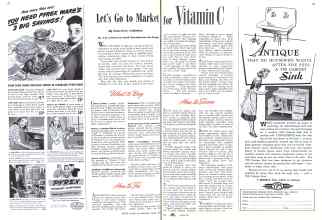Better Homes & Gardens April 1942 Magazine Article: Let's Go to Market for VITAMIN C