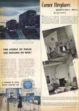 Better Homes & Gardens May 1942 Magazine Article: Corner Fireplaces