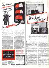 Better Homes & Gardens May 1942 Magazine Article: We Stage a Living-Room Crime Hunt