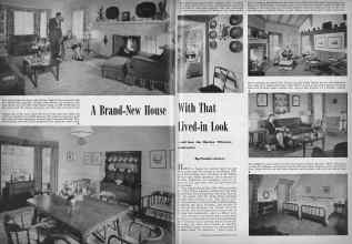 Better Homes & Gardens May 1942 Magazine Article: A Brand-New House With That Lived-in Look