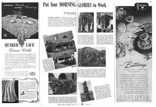 Better Homes & Gardens May 1942 Magazine Article: Put Your MORNING GLORIES to Work