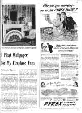 Better Homes & Gardens June 1942 Magazine Article: I Pleat Wallpaper for My Fireplace Fans