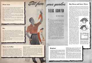 Better Homes & Gardens July 1942 Magazine Article: Eat from your garden YEAR AROUND