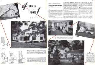 Better Homes & Gardens July 1942 Magazine Article: HOMES FROM