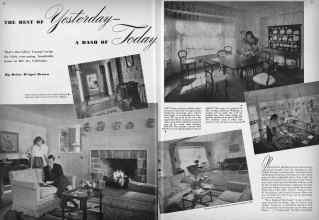 Better Homes & Gardens July 1942 Magazine Article: THE BEST OF Yesterday--A DASH OF Today