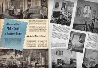 Better Homes & Gardens July 1942 Magazine Article: Make Yours a Summer Home