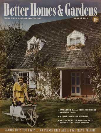 Better Homes & Gardens August 1942 Magazine Cover