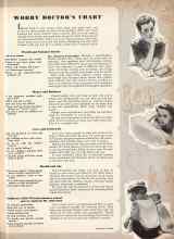 Better Homes & Gardens August 1942 Magazine Article: WORRY DOCTOR'S CHART