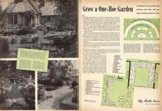 Better Homes & Gardens August 1942 Magazine Article: Grow a One-Hoe Garden