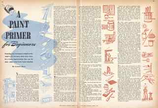 Better Homes & Gardens August 1942 Magazine Article: A PAINT PRIMER for Beginners