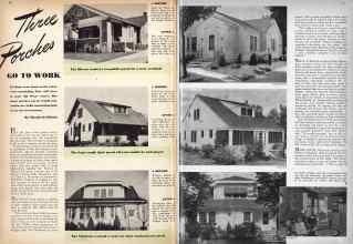 Better Homes & Gardens August 1942 Magazine Article: Three Porches GO TO WORK