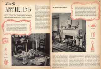 Better Homes & Gardens August 1942 Magazine Article: Let's Go ANTIQUING