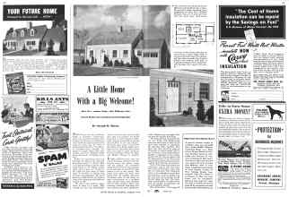 Better Homes & Gardens August 1942 Magazine Article: A Little Home With a Big Welcome!