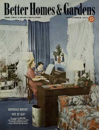 Better Homes & Gardens September 1942 Magazine Cover