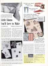 Better Homes & Gardens September 1942 Magazine Article: Little Linens You'll Love to Make