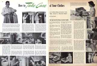 Better Homes & Gardens September 1942 Magazine Article: How to Take Care of Your Clothes