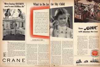 Better Homes & Gardens September 1942 Magazine Article: What to Do for the Shy Child