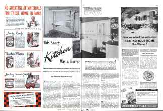 Better Homes & Gardens September 1942 Magazine Article: This Saucy Kitchen Was a Horror