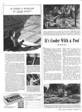 Better Homes & Gardens October 1942 Magazine Article: It's Cooler With a Pool