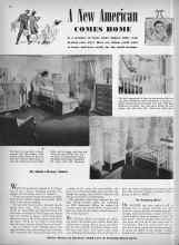 Better Homes & Gardens October 1942 Magazine Article: A New American COMES HOME