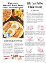 Better Homes & Gardens October 1942 Magazine Article: Jiffy Cake Finishes Without Frosting