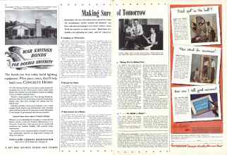 Better Homes & Gardens October 1942 Magazine Article: Making Sure of Tomorrow