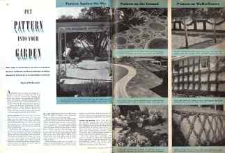 Better Homes & Gardens October 1942 Magazine Article: PUT PATTERN INTO YOUR GARDEN