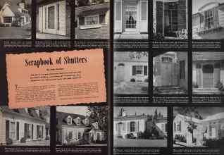 Better Homes & Gardens October 1942 Magazine Article: Scrapbook of Shutters