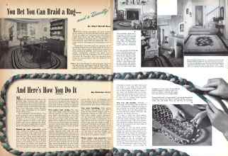 Better Homes & Gardens October 1942 Magazine Article: You Bet You Can Braid a Rug