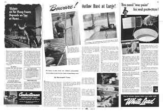 Better Homes & Gardens October 1942 Magazine Article: Beware! Outlaw Rust at Large!