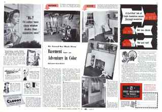 Better Homes & Gardens October 1942 Magazine Article: We Turned Our Black Sheep Basement Into an Adventure in Color
