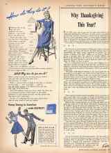 Better Homes & Gardens November 1942 Magazine Article: Why Thanksgiving This Year?