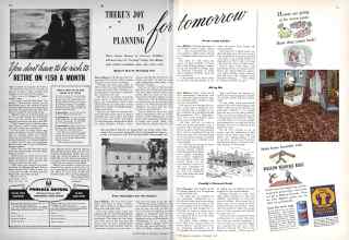 Better Homes & Gardens November 1942 Magazine Article: THERE'S JOY IN for PLANNING Tomorrow