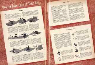 Better Homes & Gardens November 1942 Magazine Article: How to Take Care of Your Rugs