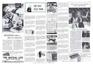 Better Homes & Gardens November 1942 Magazine Article: THE MAN NEXT DOOR
