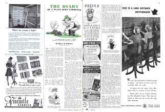 Better Homes & Gardens November 1942 Magazine Article: THE DIARY OF A PLAIN DIRT GARDENER