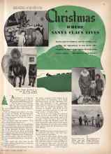 Better Homes & Gardens December 1942 Magazine Article: Christmas WHERE SANTA CLAUS LIVES
