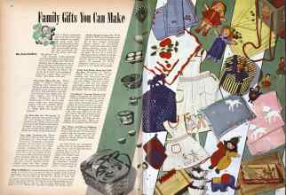 Better Homes & Gardens December 1942 Magazine Article: Family Gifts You Can Make