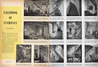 Better Homes & Gardens December 1942 Magazine Article: SCRAPBOOK OF STAIRWAYS