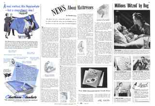 Better Homes & Gardens December 1942 Magazine Article: NEWS About Mattresses