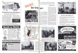 Better Homes & Gardens December 1942 Magazine Article: DOUBLE Your Living Space