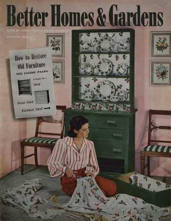Better Homes & Gardens January 1943 Magazine Cover
