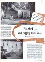 Better Homes & Gardens January 1943 Magazine Article: Pint-sized... and Popping With Ideas!