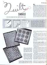 Better Homes & Gardens January 1943 Magazine Article: Quilt TODAY