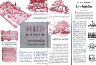 Better Homes & Gardens January 1943 Magazine Article: FRUIT 15c A BUSHEL