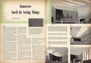 Better Homes & Gardens January 1943 Magazine Article: Tomorrow You'll Be Seeing Things