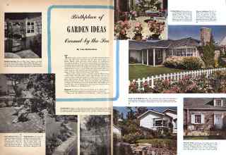 Better Homes & Gardens January 1943 Magazine Article: Birthplace of GARDEN IDEAS Carmel-by-the-Sea